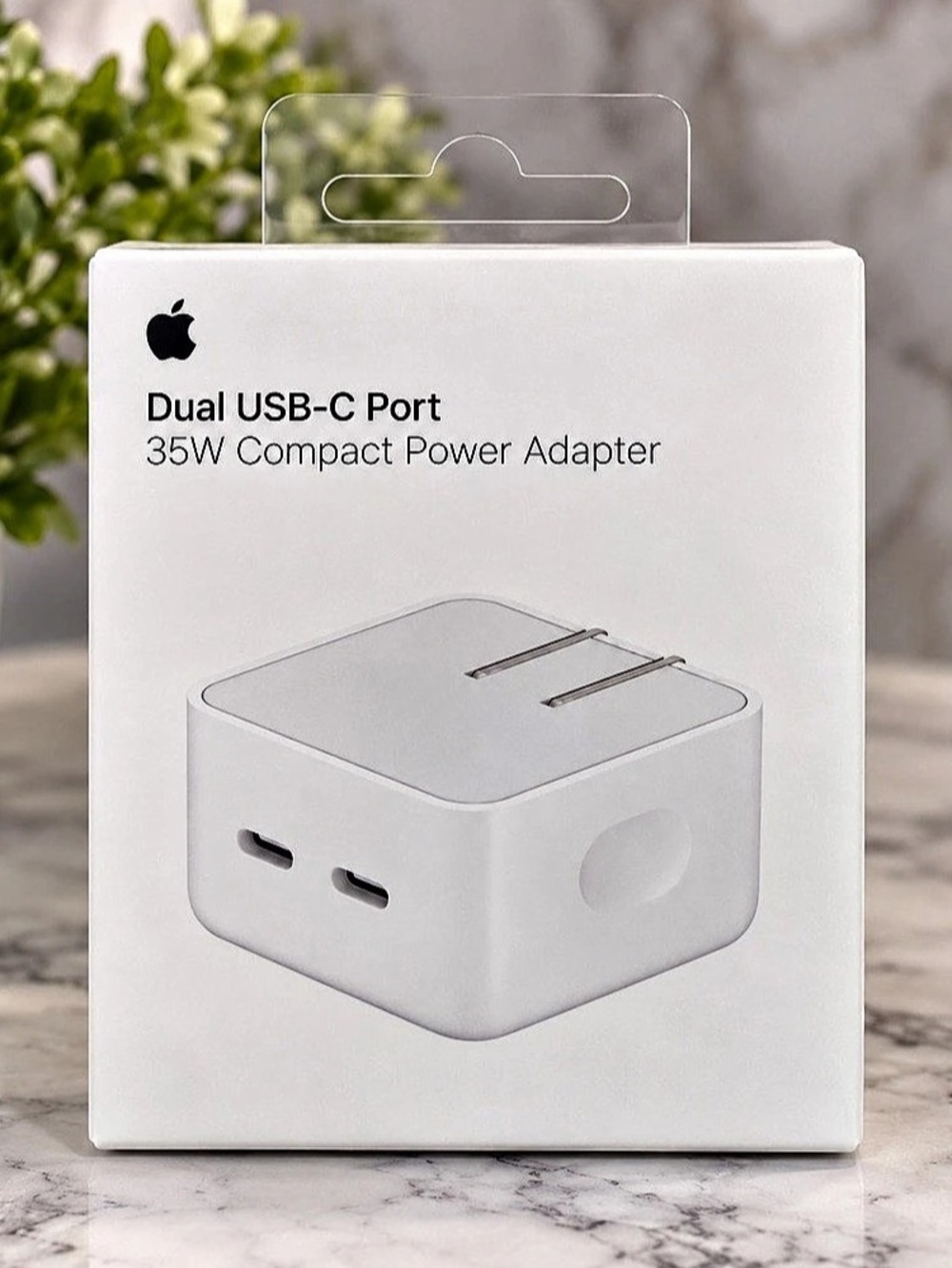 Apple 35W Dual USB-C Port Compact Power Adapter – New